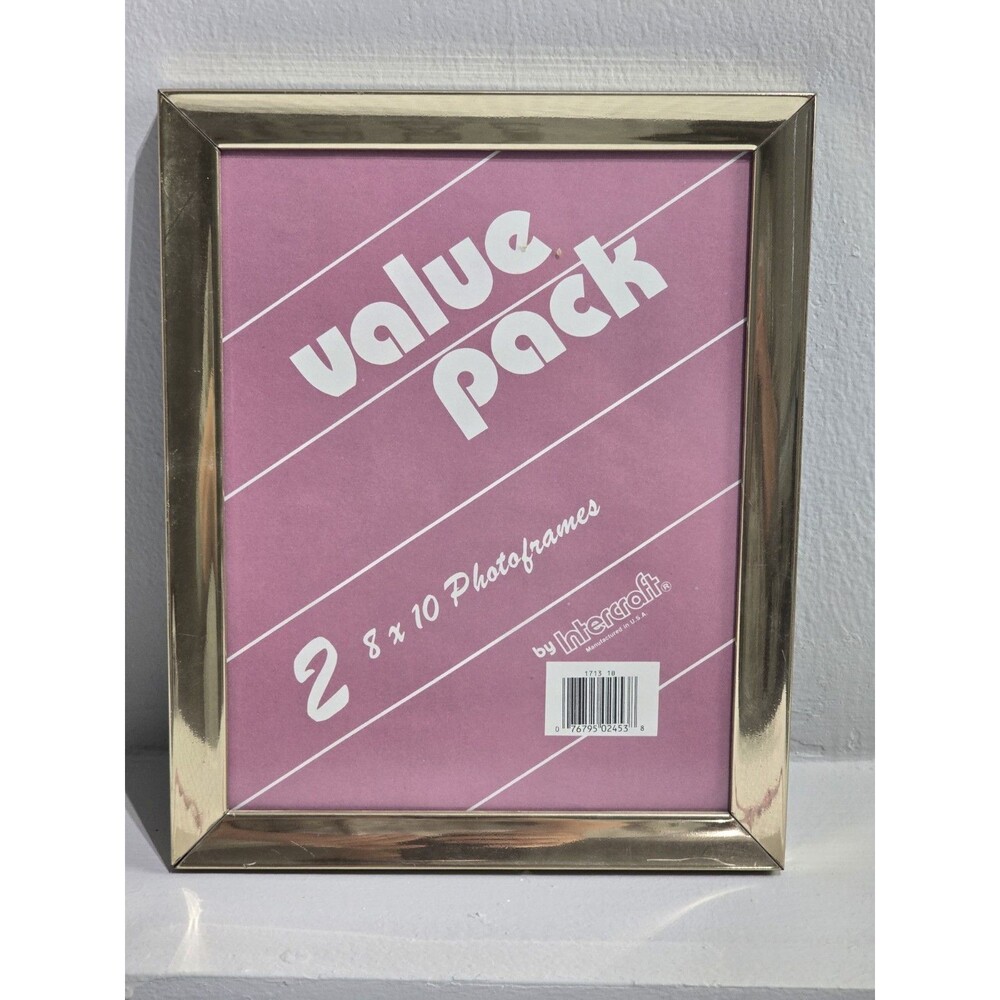 Intercraft Vintage Gold Metal Picture Frame 8X10 Photo Hollywood Regency Style